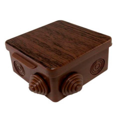 Коробка распред. ОП 65х65х50мм, крышка, бук, IP54, 4вх. TDM SQ1401-0611 (660321)