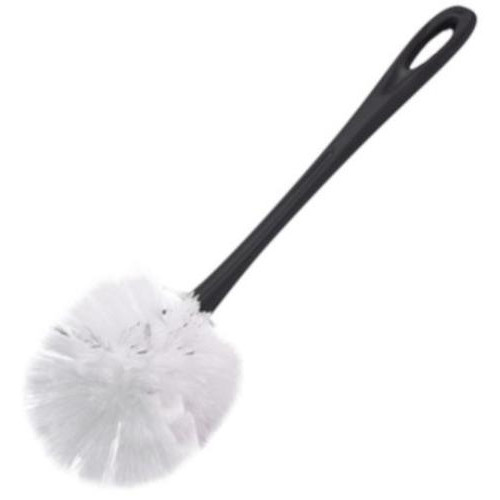 Ёрш для туалета без подставки IDILAND Tule Black 7,5см, ручка 34см, черный (785537)