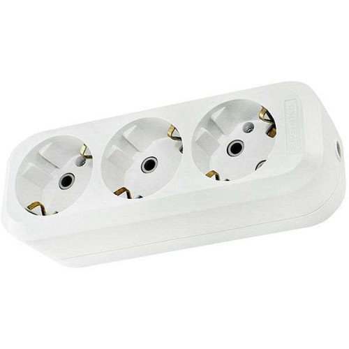 Колодка 3-пост. 2Р+Е белая 16А TDM SQ1806-0013