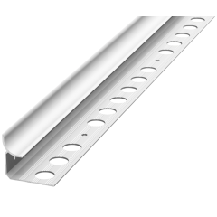 Профиль под плитку алюм. 10-12мм внутр. 2,7м Серебро люкс 01л ПК 06-12