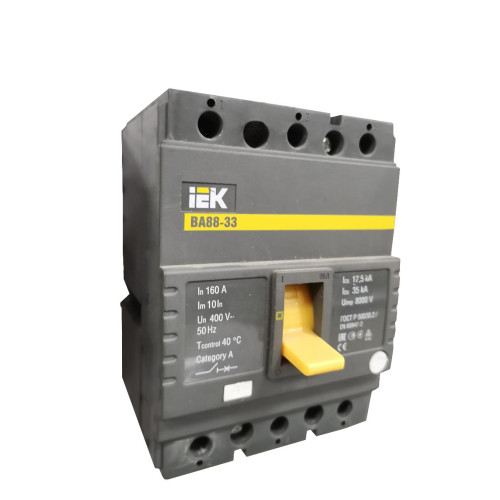 Выключатель автоматический 3-пол. ВА88-33 160A 35кА ВА88-33 IEK SVA20-3-0160 (51241)