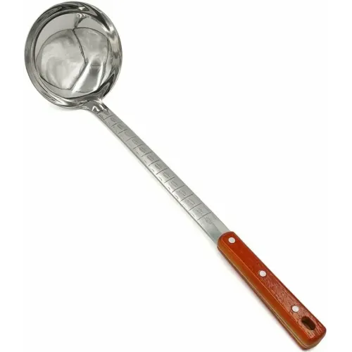 Половник для казана с деревянной ручкой 46см