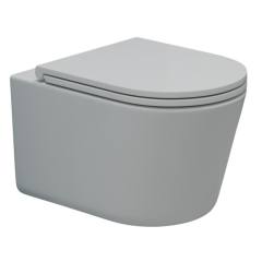 Унитаз-подвесной EVA GOLD K707T белый, сид. дюропласт тонкое, безободковый, круговой смыв