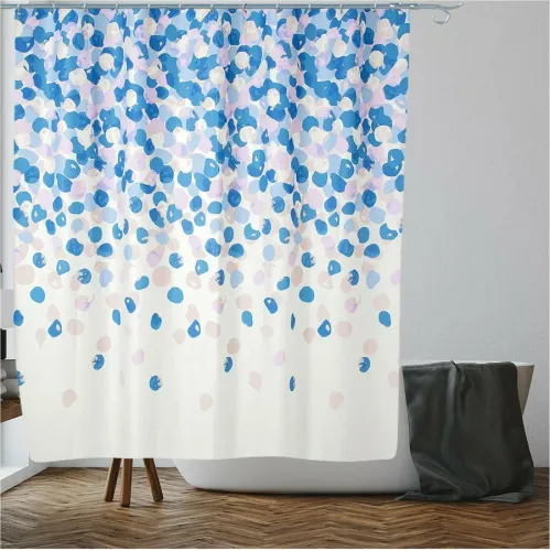 Шторка для ванной PERFECTO LINEA Secret 180x180cм 12 колец, лепестки