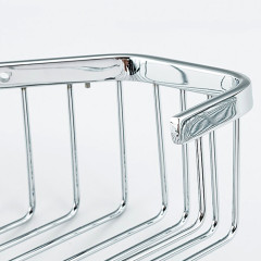 Полка для ванной комнаты угловая FRAP F351-2 3-х ярусная, нерж./хром