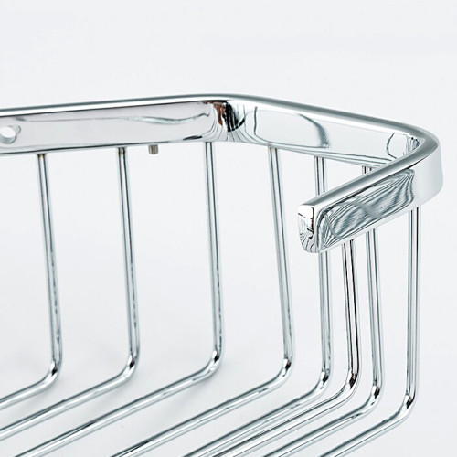 Полка для ванной комнаты угловая FRAP F351-2 3-х ярусная, нерж./хром