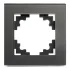 Рамка 1-пост Катрин стекло графит GFR00-7001-06