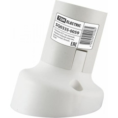 Патрон-основание Е27 Наклонный.бел.термостойкий пласт. патрон SQ0335-0059