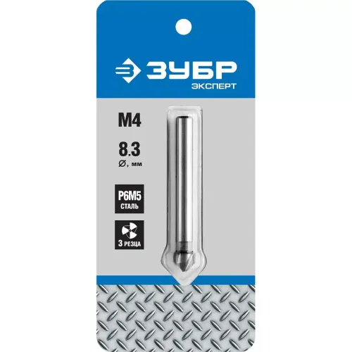 Зенкер конусный ЗУБР по металлу под М4 (29730-4)