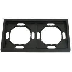 Рамка 2-пост ЭМИЛИ черный PFR00-5002-05