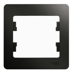 Рамка 1-пост GLOSSA антрацит SchE GSL000701