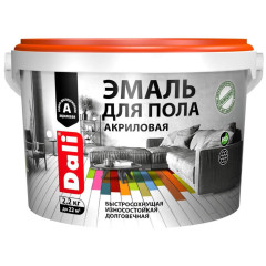 Эмаль для пола DALI акриловая База А 2,2 кг