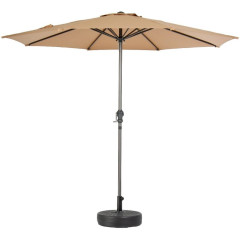 Зонт садовый 270*270см бежевый с подставкой 51*12*51см (502005)
