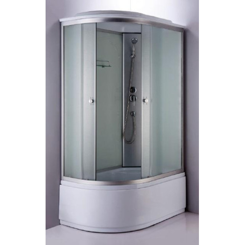 Душевая кабина ДАНА 120х80х215см выс. поддон, белое заднее стекло, правая 717 W R