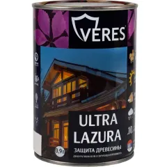 Декоративная пропитка для дерева Veres Ultra Lazura №12 Белый 0,9