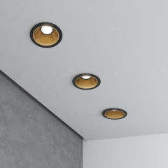Свет. точ. ES 25081/LED 8W 4200K чёрный/золото(*1)