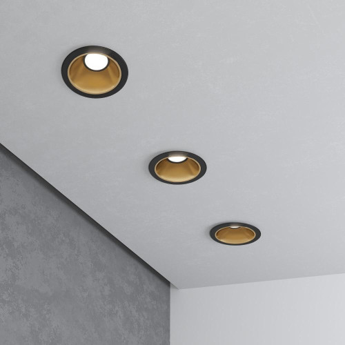 Свет. точ. ES 25081/LED 8W 4200K чёрный/золото(*1)