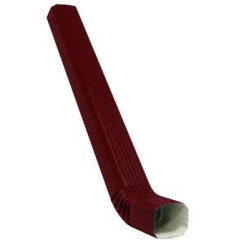 Водосток Vortex (RAL 3005) Труба прямоугольная с коленом 1м