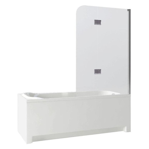 Душевое ограждение на ванну EVA GOLD 120х130см, прозрачное стекло JY140