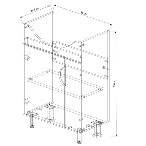 Тумба EVA GOLD 60 