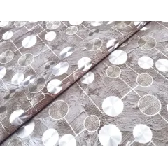 Клеенка Жемчуг на тканевой основе с принтом 1,37*20м (GW-21700) (цена за 1 метр)