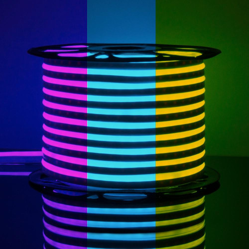 Светодиодная лента Гибкий неон 220V ES LS001 80Led 12W IP67 RGB односторонний, 50м
