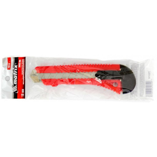 Нож технический MATRIX 18 мм, металл. направл. (78918)