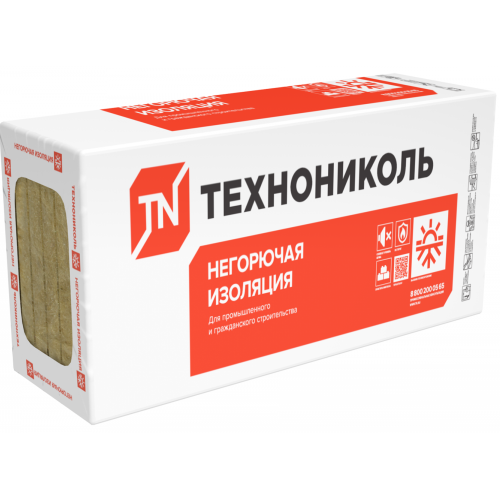 Утеплитель мин/ват ТЕХНОНИКОЛЬ ТЕХНОВЕНТ 1200х600х50 (6шт, 4,32м2, 0,216м3)