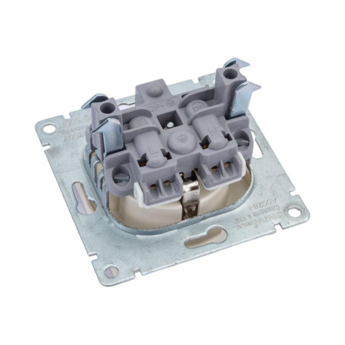 Розетка 2P+Е Universal Афина 16А сл.кость А0028-I