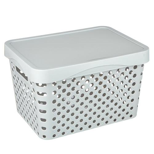 Корзина для хранения с крышкой 17л (406-146)