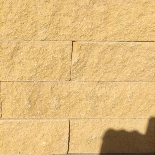 Кирпич Гиперпрессованый Жёлтый Декор Ложок 250*90*65 (416 шт. в поддоне)