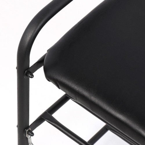 Полка для обуви Nika 3 секции, 50х33х79 см, с сиденьем, черная (ЭТЛ3-1/Ч)