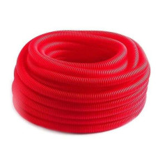 Гофра защитная 25/21 для труб PEX и PERT ф 16,20 КРАСНАЯ