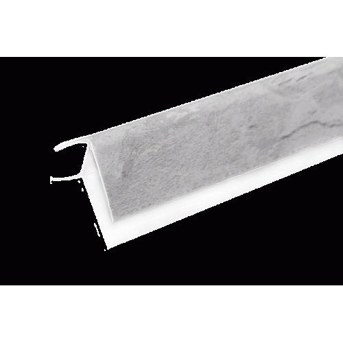 Профиль ПВХ ИДЕАЛ 8 мм Угол внешний матовый 2,7м 519 Венеция светло-пепельная (25)