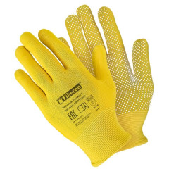 Перчатки полиэстер Fiberon цветные, ПВХ-точка (480242)