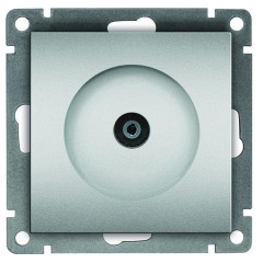 Розетка TV UNIVersal Афина серебро A0027-S