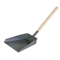 Совок металлический для мусора с деревянной ручкой (117914)