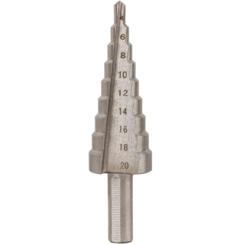 Сверло по мет. ступенчатое FIT HSS 4-20мм (36395)