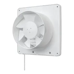 Вентилятор осевой вытяжной D125 ERA 5-02 с антимоскитной сеткой, шнуровым тяговым выключателем