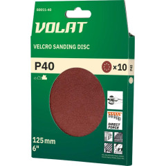 Круг шлиф. ВОЛАТ 125мм, Р 80, 10шт (80011-80)