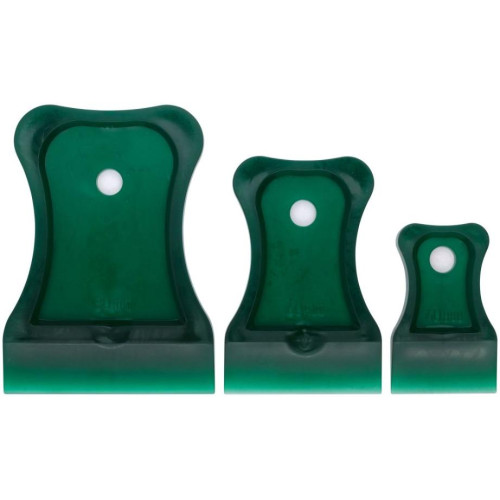 Шпатели мягкий пластик КУРС 3 шт цветные (06881)