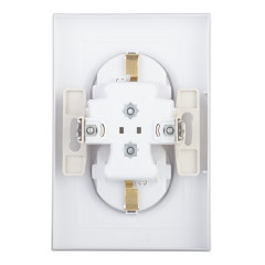 Розетка 2-ая 2P+E AtlasDesign шторки в сборе бел. SchE ATN000126