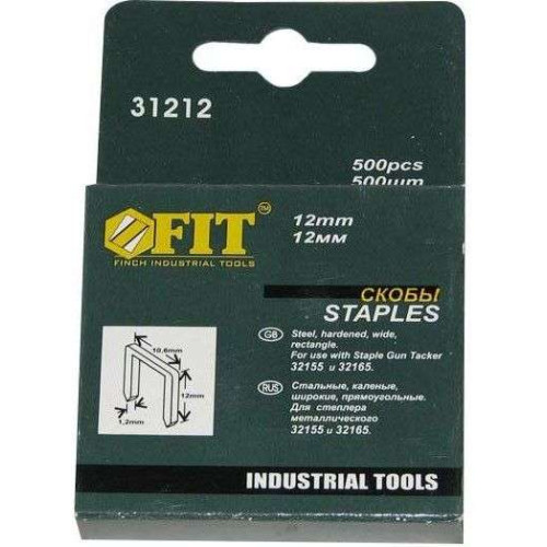 Скобы для степлера FIT тип 140, 12 мм 500 шт (31212)