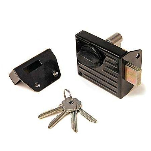 Замок накладной ЗН1-2.1 черный (01332)