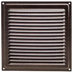 Решетка металлическая с сеткой 200*200ВР медь