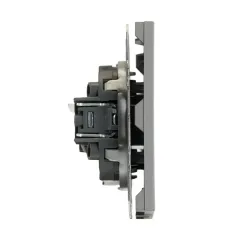 Розетка PC ЭМИЛИ платиново-серый RST00-5117-10