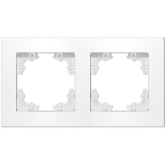 Рамка 2-пост UNIVersal Афина бел. A0044