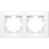 Рамка 2-пост UNIVersal Афина бел. A0044