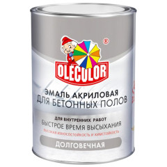 Эмаль для бетонного пола OLECOLOR серый (3.5 кг)