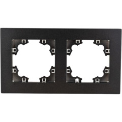 Рамка 2-пост UNIVersal Афина графит A0044-Gr